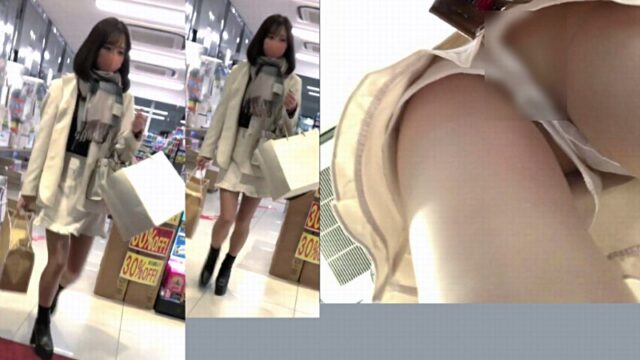 お嬢様風美少女JDのスト越し純白Pが見えた! [177MB]