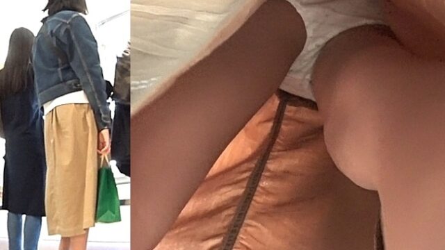 2.ロングスカートちゃんの白系綿パンツ
