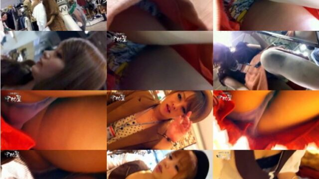 vol.45 美人アパレル胸チラ＆パンチラ パンチラね～ちゃん、ジャ●コの前♪