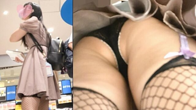 ロ〇ッ子が網タイツにガーター、白い大きなお尻で役満状態♡ [484MB]