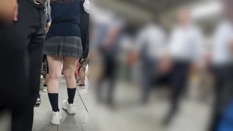 痴かん狂信者 #28【★5】ミニスカ美少女を満員車両に押し込み、パンツをずらしてガッツリ生マン成功
