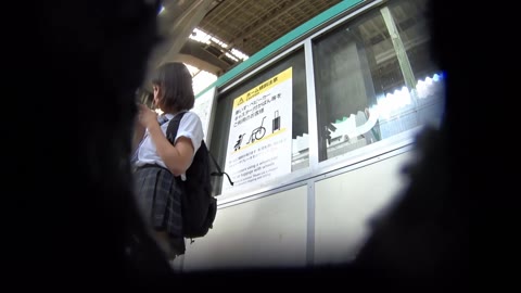 最高なスタイル制服Kさま！！じっくりパンチラっ