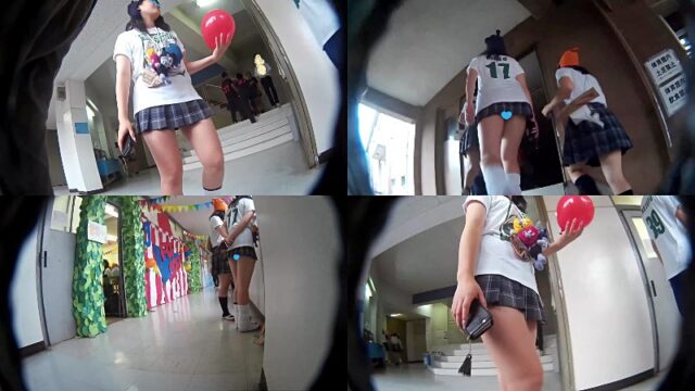 【★☆FullHD 希少!純白生パ〇ツJKがむっちり太ももをさらけ出す!☆★】執念の追跡パンチラ Vol.84 [134MB]