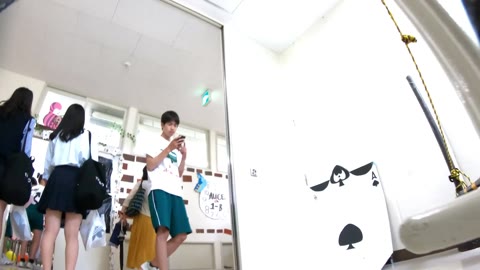文化のお祭り。超絶可愛いJ◯逆さパンチラ