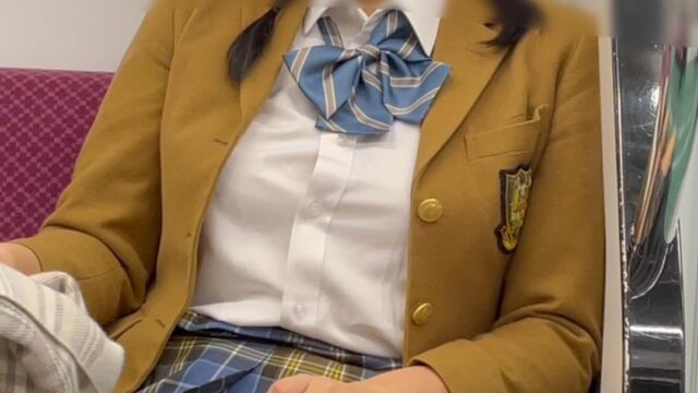 JK盗撮日記166　久しぶりの再登場！超オススメ！！お嬢様学校品○女子激カワ三つ編みJKを電車内とトイレ内で盗撮【※完全主観31