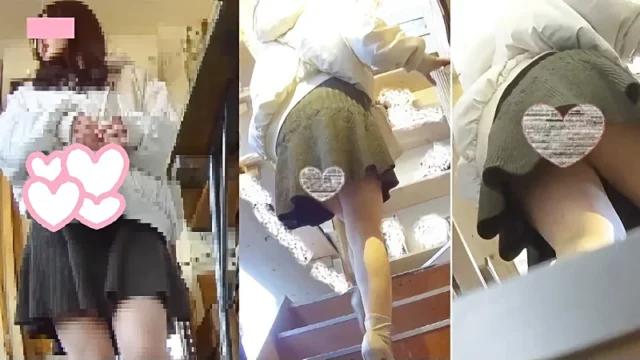 【韓流アイドル系】激カワ美脚JDの鋭角エロP逆さ撮り [470MB]