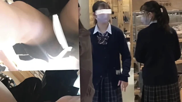 #103 大絶景を跨りアングルで!親連れ優等生JKちゃんの美足&白”生”逆さ撮り風景 [109MB]