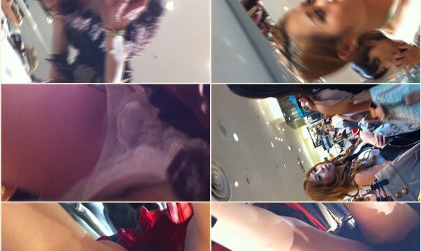 ショップ店員から買い物客まで幅広く、高画質カメラで迫力の接写で次々とパンチオラ＆胸チラをＧＥＴしていきます。※今回は一人の店員さんに張り付いております。