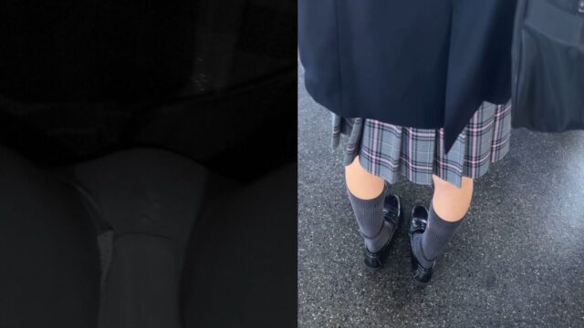 素人プレイ日記１６６TRAIN目★ピンクのラインが可愛いチェックスカート女子の生態