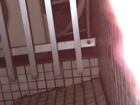 下着泥棒隠し撮り！ベランダから侵入！ギャルの黄ばみパンツ！
