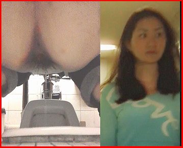 【和式トイレ】マニアの秘蔵コレクション＃06 LOVE文字シャツのハーフ天然美人