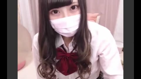 パッチリお目目の制服コスお姉さんが雑談しながらエロ配信！