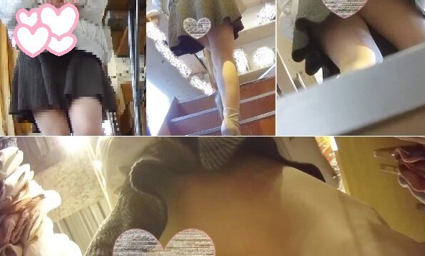 【韓流アイドル系】激カワ美脚JDの鋭角エロP逆さ撮り