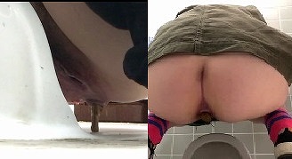 無】和式トイレフリ―ハンド盗撮洗面所【7名のお嬢さん】