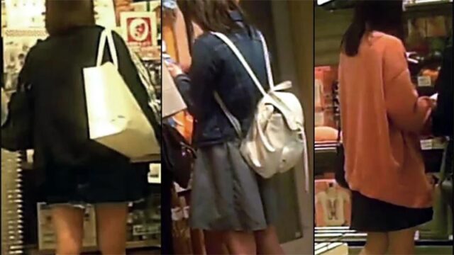【高画質】私服娘逆さ撮りNo75 [216MB]