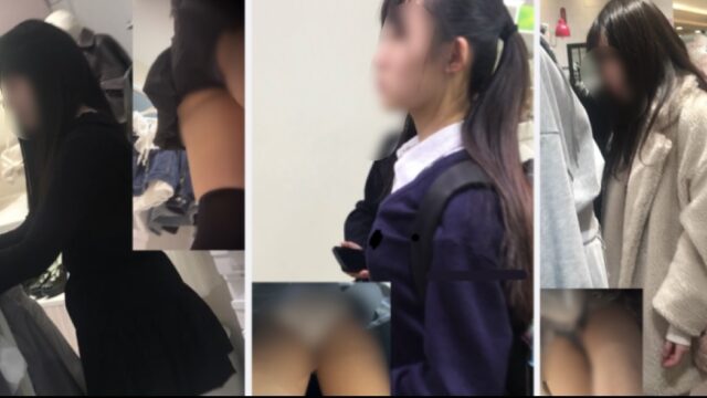 盗撮風オムニバス② 〜制服の白、店員の生〜