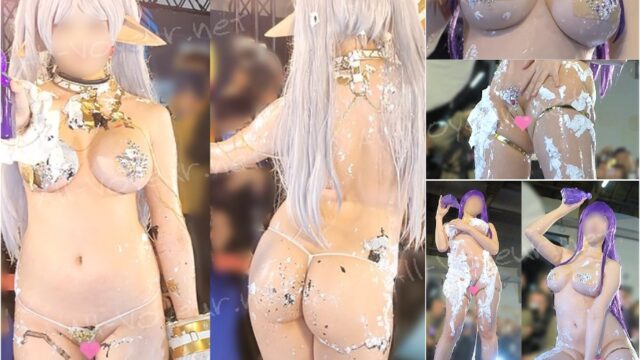 食い込みがすごい！！あまりにもエロすぎるコスプレイヤー (葬○のフリー○ン編 Part２）