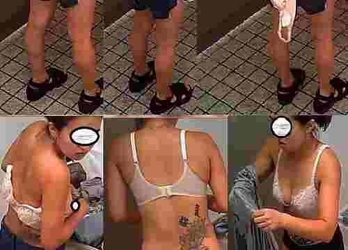 トイレでみ○ょぱ似のギャル姉さんの乳首お見せします。