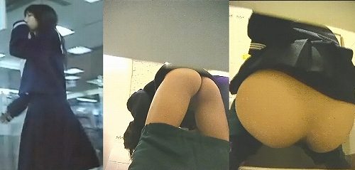 2人収録!(危険映像)便所part30　J○ちゃんを姿撮り～高画質でおしっこ姿まで撮った！