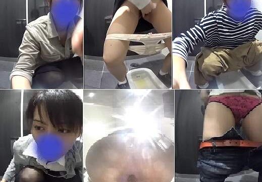 無　和式トイレ　お嬢さんの恥ずかしい排泄　01