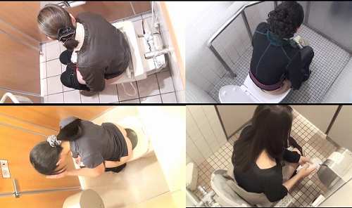 トイレ特攻空撮！突撃！隣の桃尻を狙え