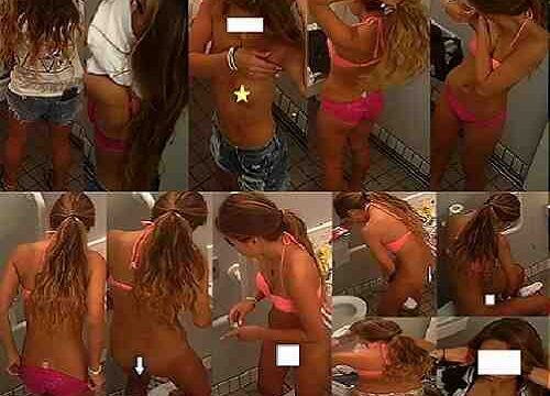 スタイル抜群日焼けギャル仁王立ち披露、ワンピース美女はご丁寧に正面から３名