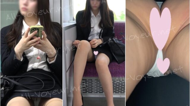 【5月25日まで顔モザなし】顔採用待ったなしの超絶美人就活生の生パン、乗り換え後も追いました[4K動画][顔出し][ドアップあり