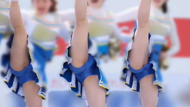 【4K60P】アイドルより可愛い！！美しい！！JDチアリーダー1