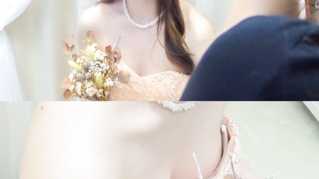 花嫁さんの胸ちら02【前撮り写真/胸ちら】