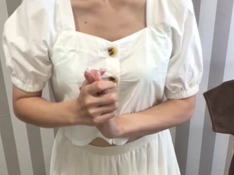 胸ちら08 ■レア■乳首モロ　ライブ販売ロープレ　準備オフショット
