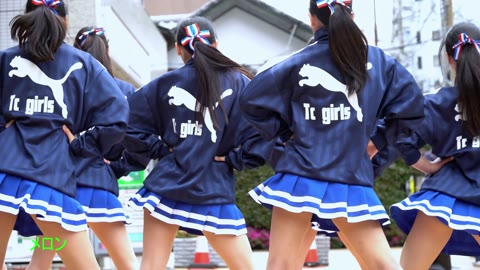 祭りだチア vol.73 【4K】 ポニーテールが良く似合う！美女！ Kチアダンス 続編 (手持ち撮影編)