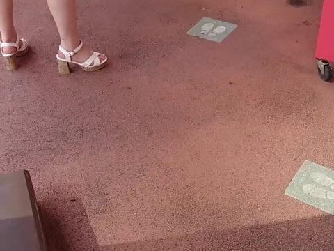 推し活中のお嬢様系オタク女子をスカートめくり＆前から撮影