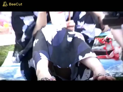 【奇跡】浴衣Ｊ★Ｋ３人組がまさかの全員パンチラ！！！