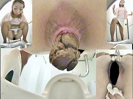 和式トイレ盗撮　ハイヒール尻を浮かしてオマ〇コ丸見え③
