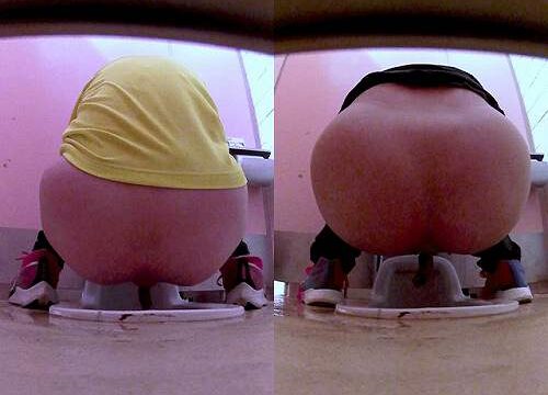 女子陸上部のぞき和式トイレ5（うんこ）