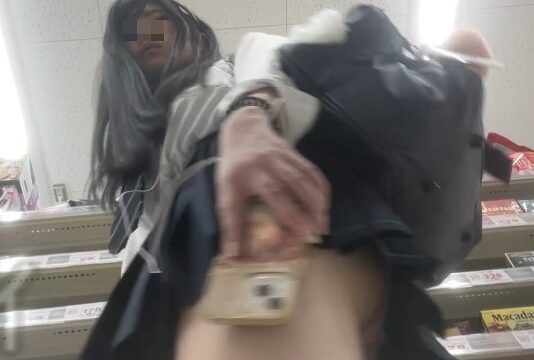 JKお宝＃19 使いこまれたJKのピンクパンツ