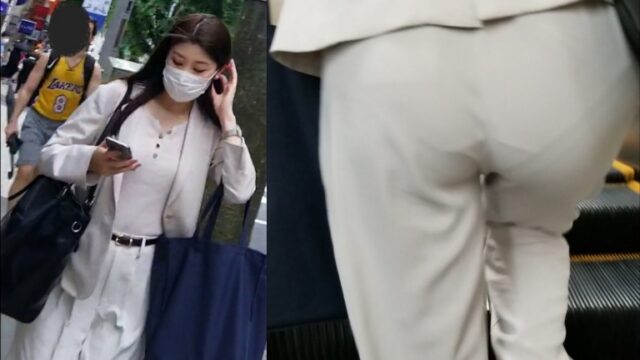 美人OLのパンティライン