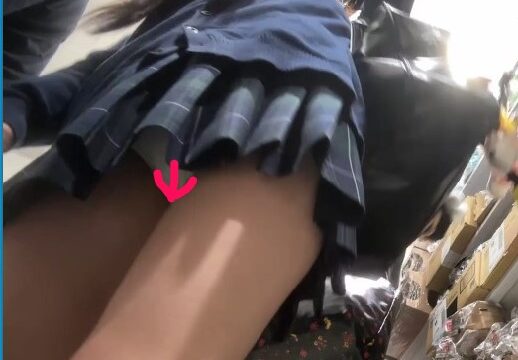 JKお宝＃104 可愛いJKの素晴らしい眺めパンツ