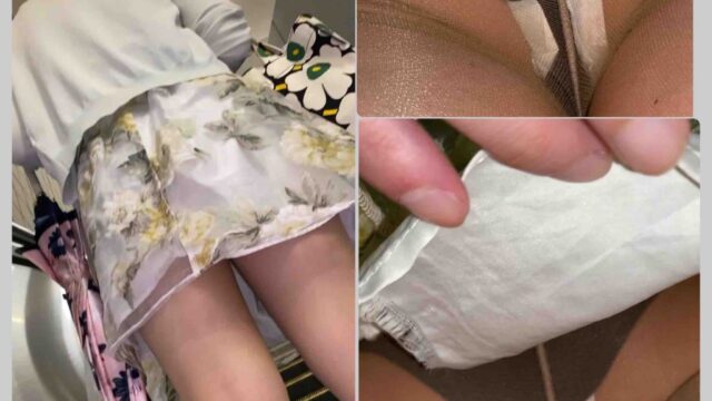 【4K縦画面】めくり＆逆さ６連発！ミニスカギャル