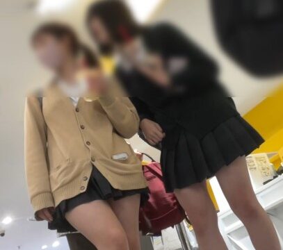JKお宝＃86 可愛いポニーテールJKの白いパンツ