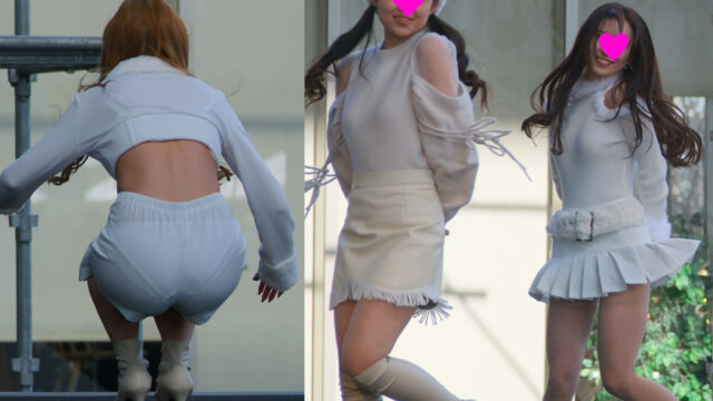 【4K60P】これこそ才色兼美‼某名門大学の美麗JDたちのダンスPart3　〜純白の衣装が最高‼胸の形やPラインまでくっきり‼〜