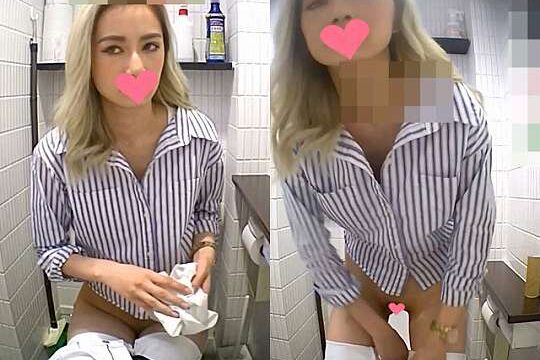 化粧が下手なギャルJKちゃんGET！美人だらけの洋式トイレ正面撮影♪綺麗なお姉さん達の排泄姿