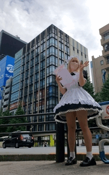 vol.1　客引き中のア⚪︎バのメイド店員に突撃してみた。