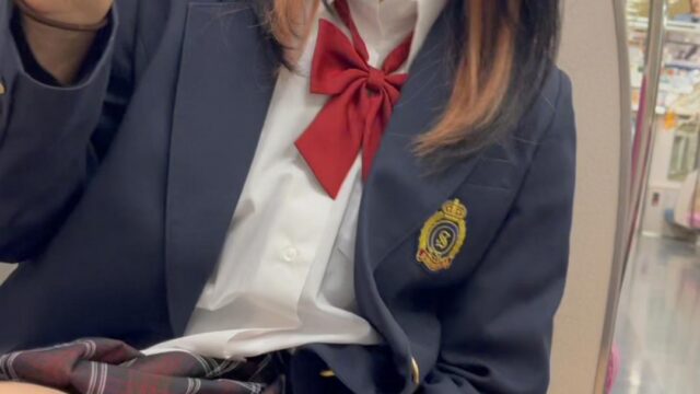 JK盗撮日記192　まるで鬼滅の○豆子！？今回もやりたい放題やっちゃいましたw超激カワモデルJKを電車内で盗撮【27分超撮影】