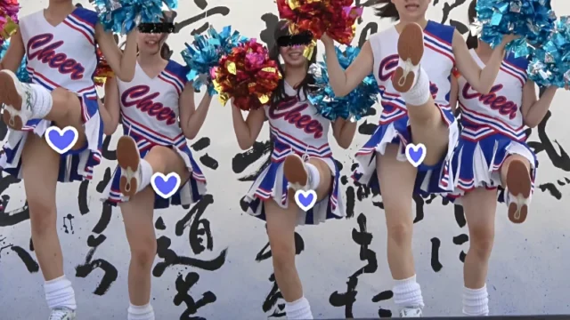 【4K高画質】チア7 無名青アンスコチームなのに可愛すぎ!全員アイドル並奇跡の世代!Part.2【超Kの者】 [1.5GB]