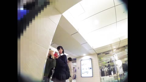 恐怖のJK本人バレｗ顔出し清純娘に声かけ純白パンツ11