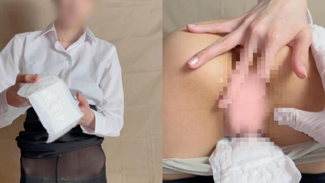 【私のナプキンで抜いてください】「さやか」ちゃんのナプキンと女性器で神秘を感じながら