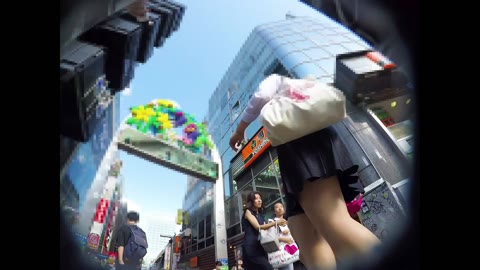 透明感。ガード固いJKちゃんのフロントは激甘でした。【JK逆さ撮り】