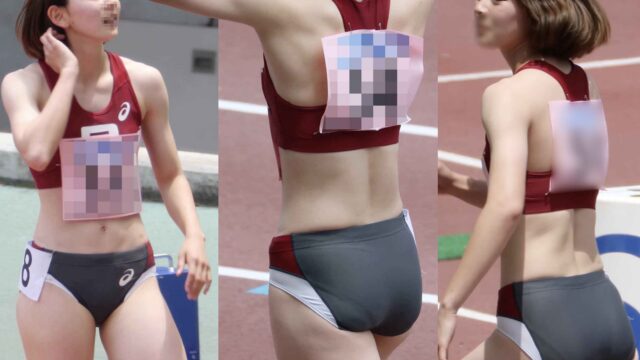 【再販】0408_01 2017年 ○西大学大会 100m 01 灰x燕脂ユニ選手中心