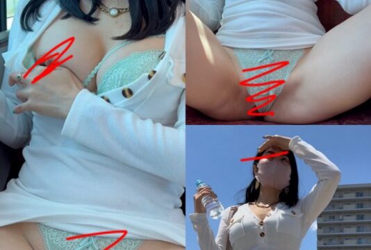 （顔モ無し）ドスケお姉さんシミがたっぷり続編☆